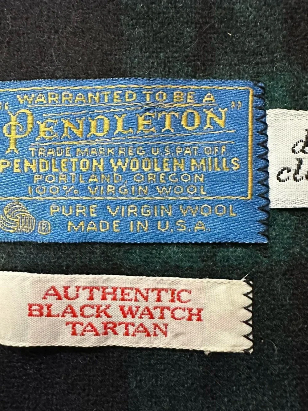 Pendleton Pure‎ Virgin Wool Black Watch Tartan Scarf
